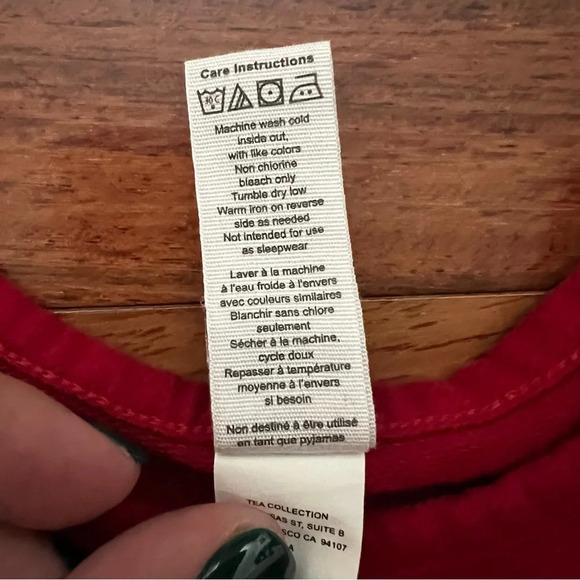 Tea Collection Red Rose Floral Romper, Size 3-6 Months - Picture 5 of 7